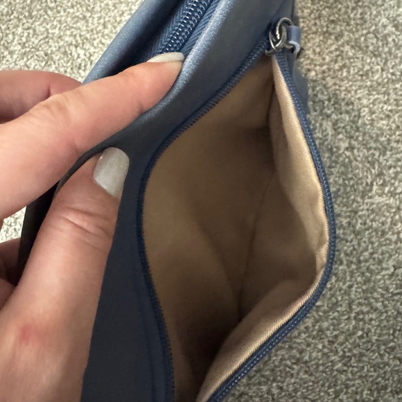 The Sak Leather Blue Embroidered Crossbody Bag - Picture 3 of 9